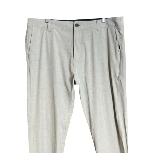 Vuori Aim khaki golf & travel pants for men 36 - Picture 2 of 12